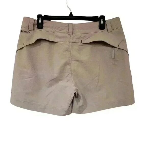 Columbia Women's Tan Poly Shorts w Pockets - Picture 6 of 12